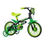 Bicicleta Cairu Masculina Aro 12 Black Preto/Verde Lion