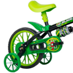 Bicicleta Cairu Masculina Aro 12 Black Preto/Verde Lion