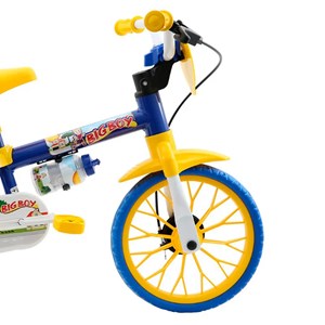 Bicicleta Cairu Masculino Aro 12 Shark Big Boy Azul/Amarelo