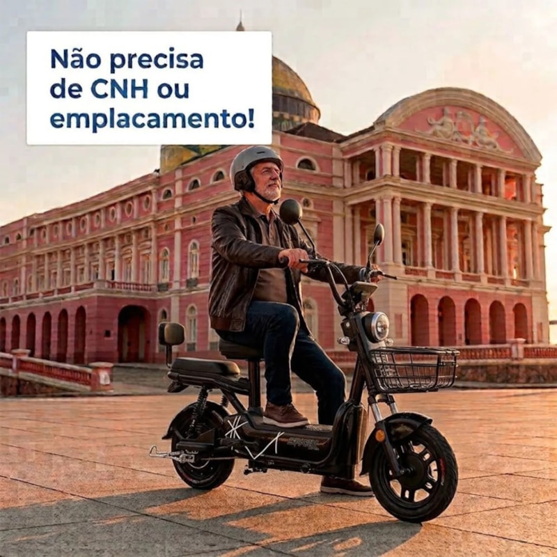 Bicicleta Elétrica Cairu Spark 800 W Preta - 177314-a9469a82-4daa-488a-8001-7efd2f5ad33f