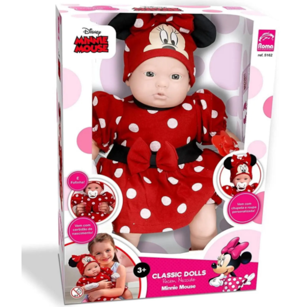 Boneca Classic Dolls Roma Recem Nascido Minnie-78face4d-4898-4de4-8885-3753330e558d
