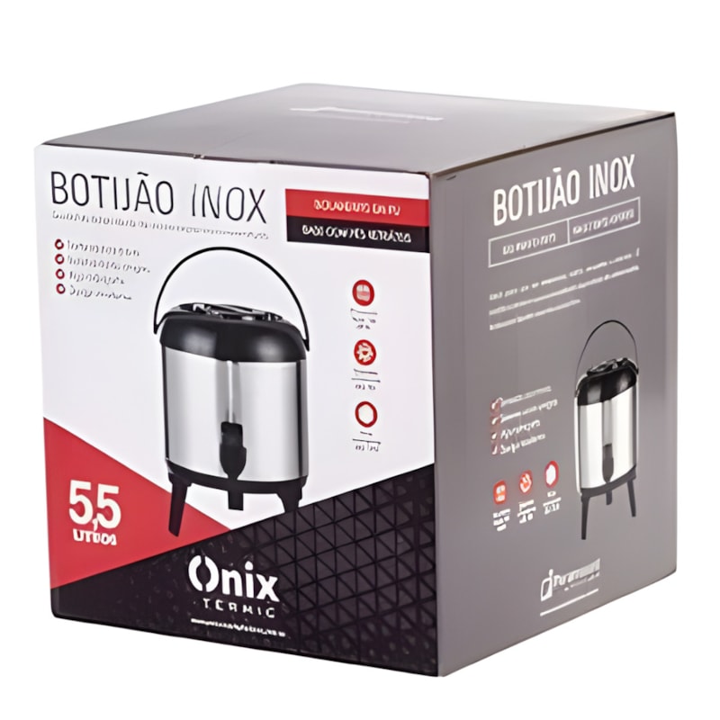 Botijão Paramount Termico 5,5L Inox-7ef1a88b-6b8b-44a5-8688-d8f6061baeee
