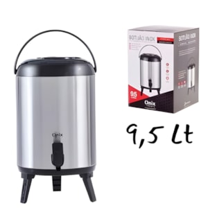 Botijao Termico Paramount 9,5L Inox