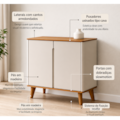 Buffet Cimol Serena 2 Portas Cinamomo/Off White 22139.696-69a6bca9-eb43-4b49-850f-f123baa27801