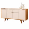 Buffet HB Móveis Melodia 1,60m 4 Portas 2 Gavetas Off White/Cinamomo-9c48a8eb-1dee-4ef1-a818-b3f7449d8983