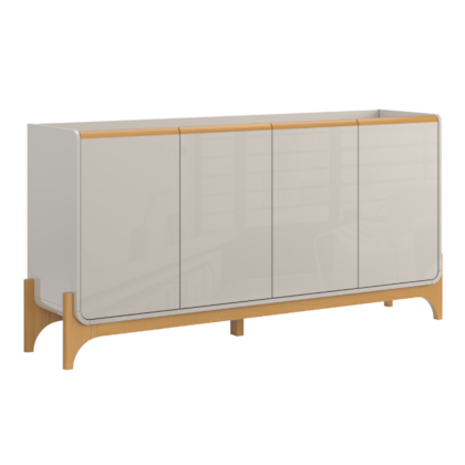 Buffet Lukaliam Lion 2024 com 4 Portas Off White/Freijo