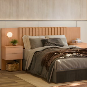 Cabeceira Extensiva Albatroz Olinda 2,10m Freijo