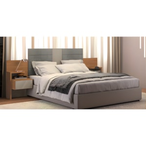 Cabeceira Kappesberg Para Cama Box 1,38/1,58 Com Apoios Canela De Madeira