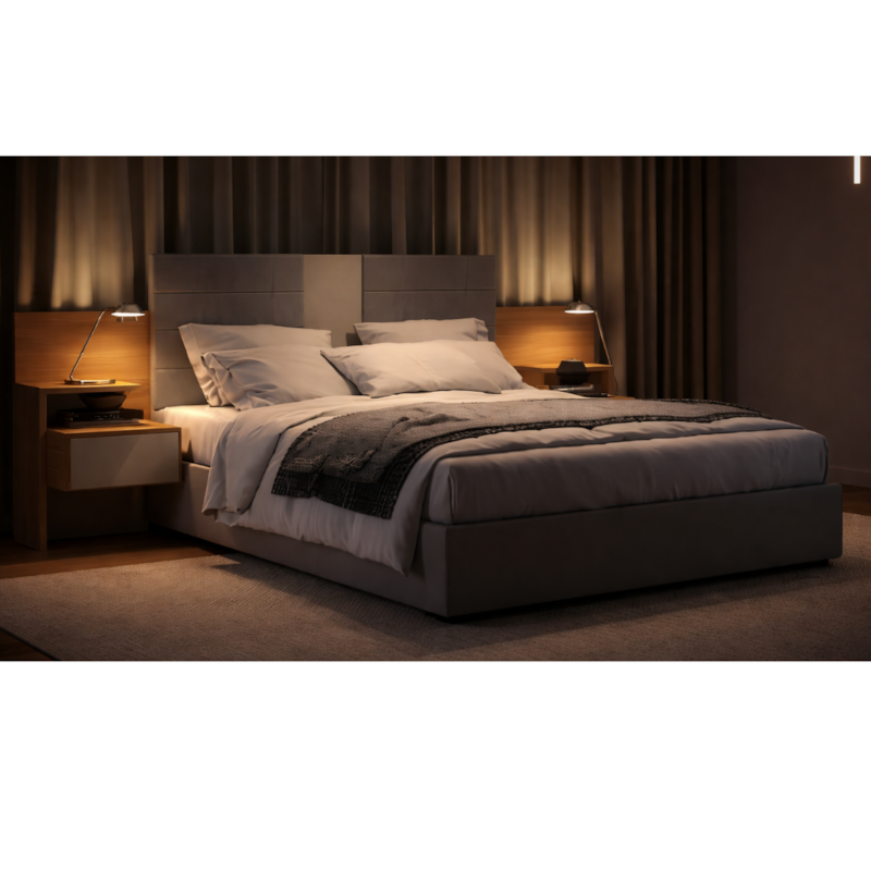 Cabeceira Kappesberg Para Cama Box 1,38/1,58 Com Apoios Canela De Madeira-28cd4fd4-bd10-4261-9927-da72ff853b6b