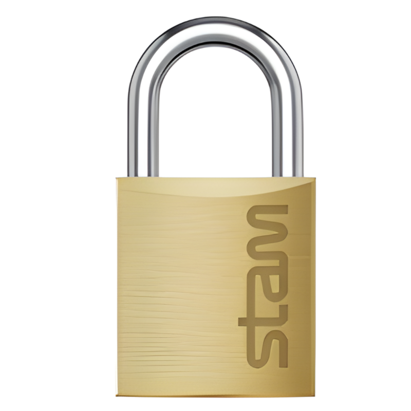 Cadeado Stam 20MM Latao Macico-e027ba07-88ed-4fd9-9246-9649ae33ce09