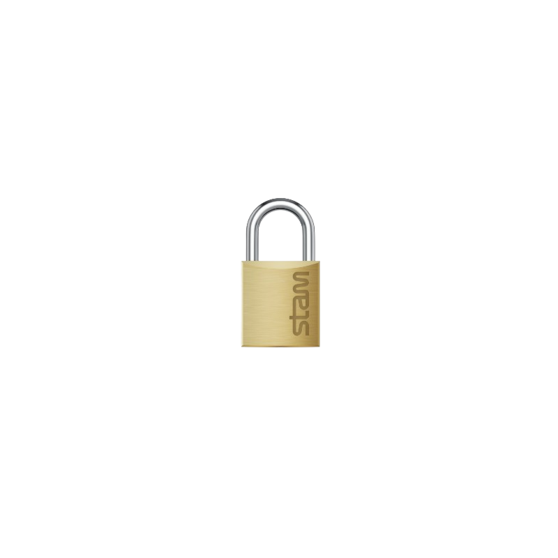 Cadeado Stam 20MM Latao Macico Encartelado