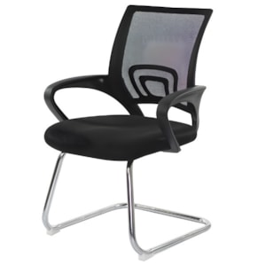 Cadeira Bulk Visitante Executiva Preta