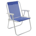 Cadeira de Praia Bel Alta Lazy Aluminio Sannet Azul-8e6c2743-4801-4ed2-9dda-9bf0b558070c