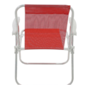 Cadeira de Praia Bel Alta Lazy Aluminio Sannet Vermelho-159f9dd8-0026-458a-9579-187338ab2dda