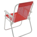 Cadeira de Praia Bel Alta Lazy Aluminio Sannet Vermelho-99945bf7-d3be-4b3d-939c-1337b2adec2a
