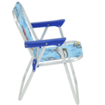 Cadeira de Praia Bel Infantil Aluminio Hot Wheels Azul