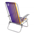 Cadeira de Praia Tramontina em Aluminio Bali Roxa/Amarela-1548b533-e5c2-4e45-b3c6-1c653bc21d8a