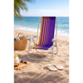Cadeira de Praia Tramontina em Aluminio Bali Roxa/Amarela-ecfd5999-e8f1-4469-bb3d-646e170eb7e8