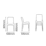Cadeira Plástica Alice Monobloco Branca Tramontina 92037010