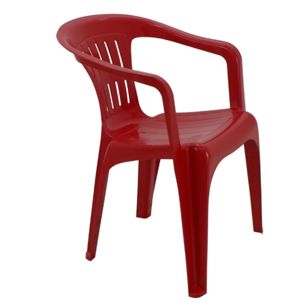 Cadeira Plastica Tramontina Atalaia com Braço Vermelha-200cf222-b91a-4943-9a31-9b52028cd737