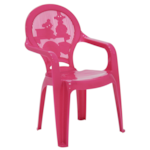 Cadeira Plastica Tramontina com Braco Infantil Estampada Catty Rosa