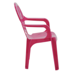 Cadeira Plastica Tramontina com Braco Infantil Estampada Catty Rosa