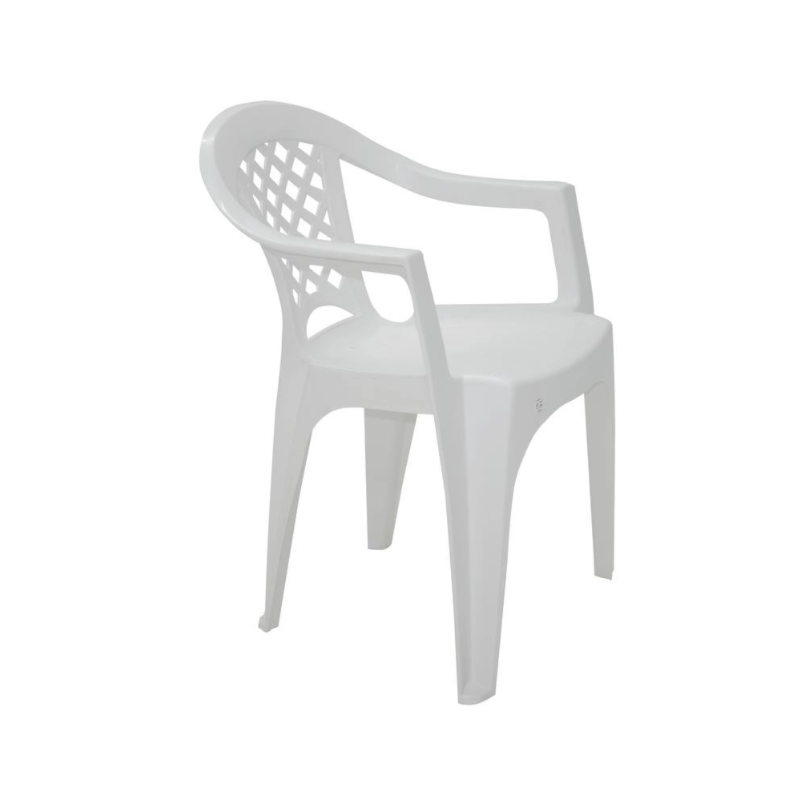 Cadeira Plastica Tramontina Iguape com Braco Branco