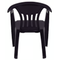Cadeira Plastica Tramontina Ilhabela com Bracos Matte Preto Encosto Fechado-737e0ea6-47d5-4d85-b88e-2ae13ff664fe