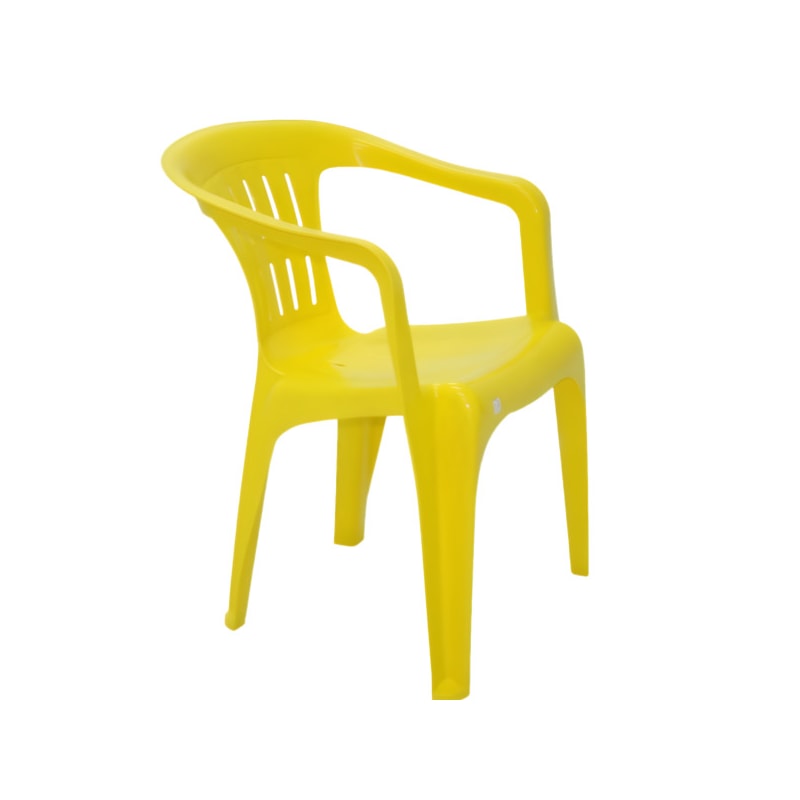 Cadeira Tramontina Atalaia Plastica com Braco Amarelo