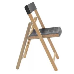 Cadeira Tramontina Dobrável Potenza em Madeira com Assento e Encosto em Polipropileno Preto