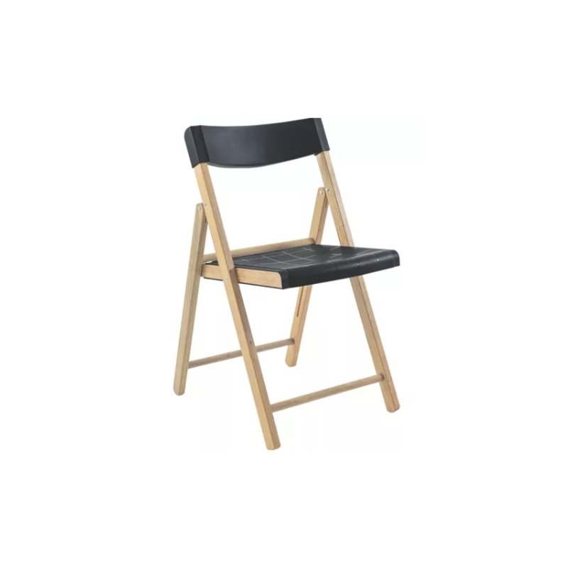 Cadeira Tramontina Dobrável Potenza em Madeira com Assento e Encosto em Polipropileno Preto -c3542d4e-4d34-4b8c-8054-3dd1765bf231