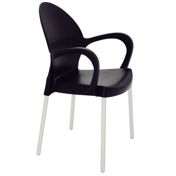 Cadeira Tramontina Grace Com Bracos Polipropileno Preto-edaced48-edc0-4671-8e1a-c21030b98cfe