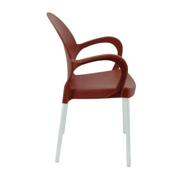 Cadeira Tramontina Grace com Bracos Polipropileno Terracota-3ed4fc2f-1483-4066-830c-6e7225d0a27b