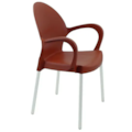 Cadeira Tramontina Grace com Bracos Polipropileno Terracota-d67e551b-4be7-44e0-af91-5d8a3a9ee4a9