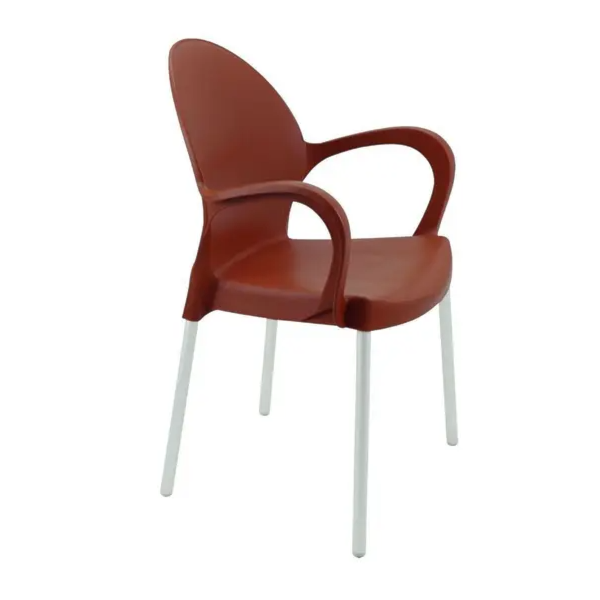 Cadeira Tramontina Grace com Bracos Polipropileno Terracota-99bee8c9-bb38-4c51-9eaf-041b0c9d97dd