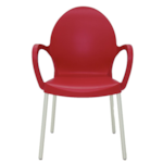 Cadeira Tramontina Grace Com Bracos Polipropileno Vermelho