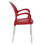 Cadeira Tramontina Grace Com Bracos Polipropileno Vermelho