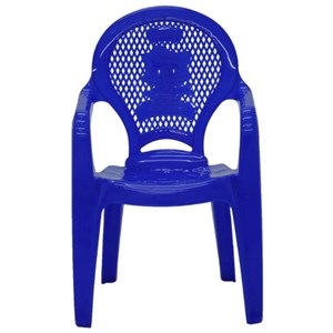 Cadeira Tramontina Plastica com Braco Infantil Estampada Catty Azul 