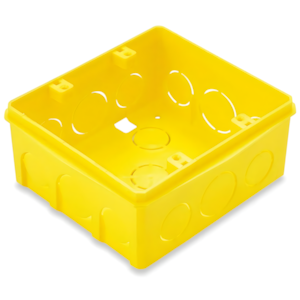 Caixa de Embute Tramontina 4x4 Amarela