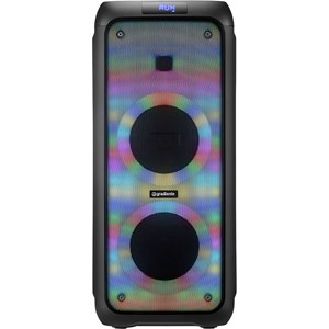 Caixa de som amplificada gradiente full led 104 linha extreme colors 400w, conexao bluetooth,sd card