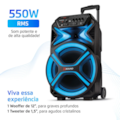 Caixa De Som Amplificada Mondial CM-550-L, 550W RMS , Led Bluetooth Preta-f0a0e8ea-a486-4447-9965-53639825c275