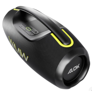 Caixa de Som Bluetooth Waaw Hyperboom 1000 180W RMS com LED, IPX7, Power Bank e Função TWS Preto/Verde