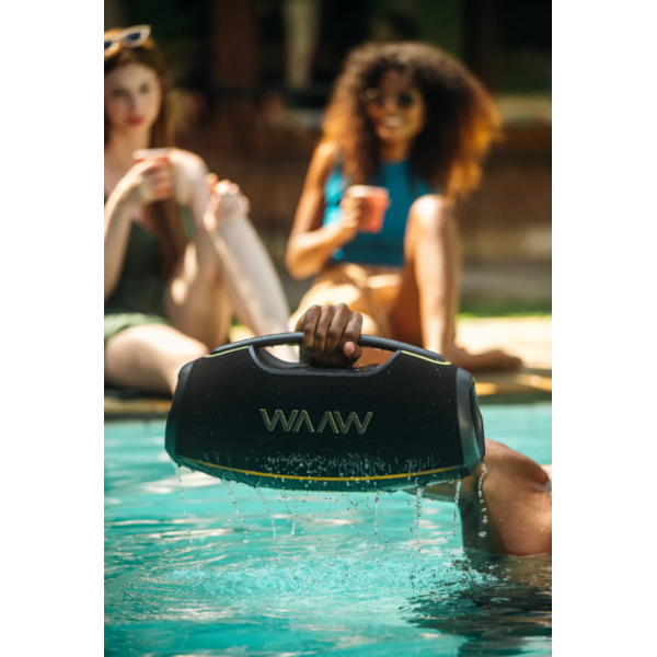 Caixa de Som Bluetooth Waaw Hyperboom 1000 180W RMS com LED, IPX7, Power Bank e Função TWS Preto/Verde-9ebb722b-d2cc-4835-ad12-59209090aa46