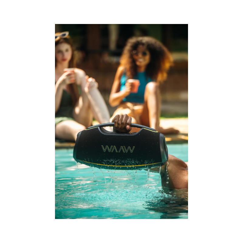 Caixa de Som Bluetooth Waaw Hyperboom 1000 180W RMS com LED, IPX7, Power Bank e Função TWS Preto/Verde-ed2e7a03-3b42-4a10-9ce5-b46f2dd82b34