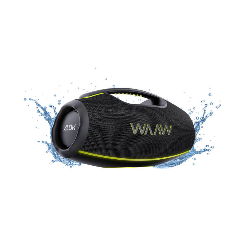 Caixa de Som Bluetooth Waaw Hyperboom 1000 180W RMS com LED, IPX7, Power Bank e Função TWS Preto/Verde-758265b8-c3d0-484e-ac3c-1e28800ea641