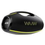 Caixa de Som Bluetooth Waaw Hyperboom 1000 180W RMS com LED, IPX7, Power Bank e Função TWS Preto/Verde