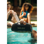 Caixa de Som Bluetooth Waaw Hyperboom 1000 180W RMS com LED, IPX7, Power Bank e Função TWS Preto/Verde