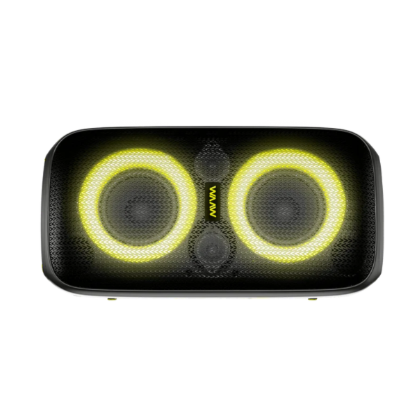 Caixa de Som Bluetooth Waaw Sound Box Infinite 100 100W RMS com LED, TWS, Power Bass e IPX4 Preto/Verde-46944629-90fd-47c7-abf9-ccd59b31a53c