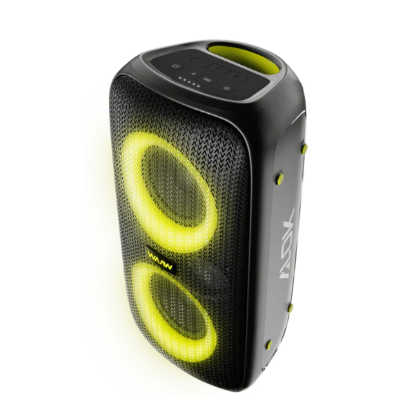 Caixa de Som Bluetooth Waaw Sound Box Infinite 100 100W RMS com LED, TWS, Power Bass e IPX4 Preto/Verde-17ec865a-fcc7-4364-a753-f424401cbbcf