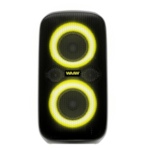 Caixa de Som Bluetooth Waaw Sound Box Infinite 100 100W RMS com LED, TWS, Power Bass e IPX4 Preto/Verde